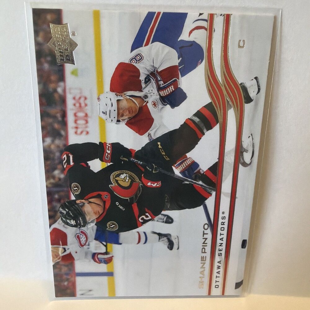 2025-26 Upper Deck Series 2 - Holiday ERROR No Name/Logo #372 Shane Pinto